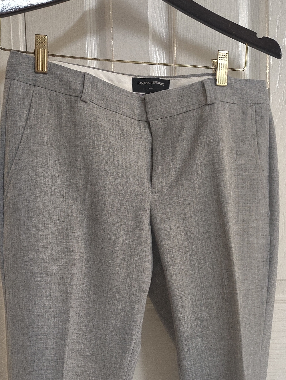 Banana Republic Heathered Gray Dress Trousers